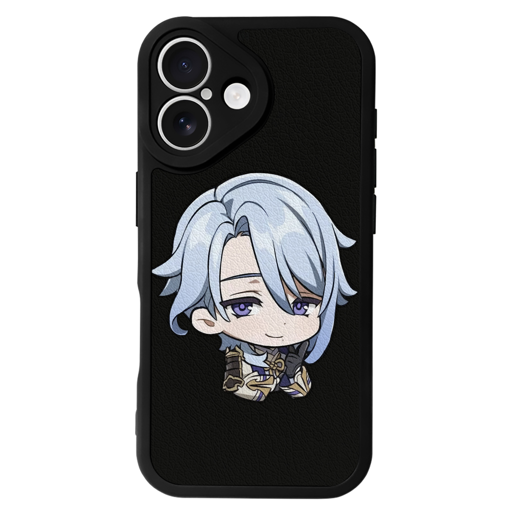 げんし神 神里綾人 かみさとあやと genshin Kamisato Ayato 【iPhone 16シリーズ対応】シリコンスマホケース（レザー調） 材質：シリコン